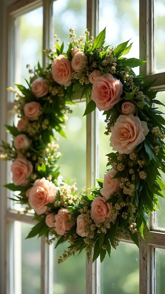 whimsical wreaths with ribbons