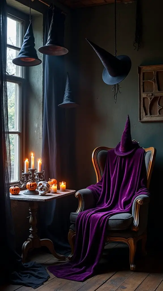 witch hats and capes