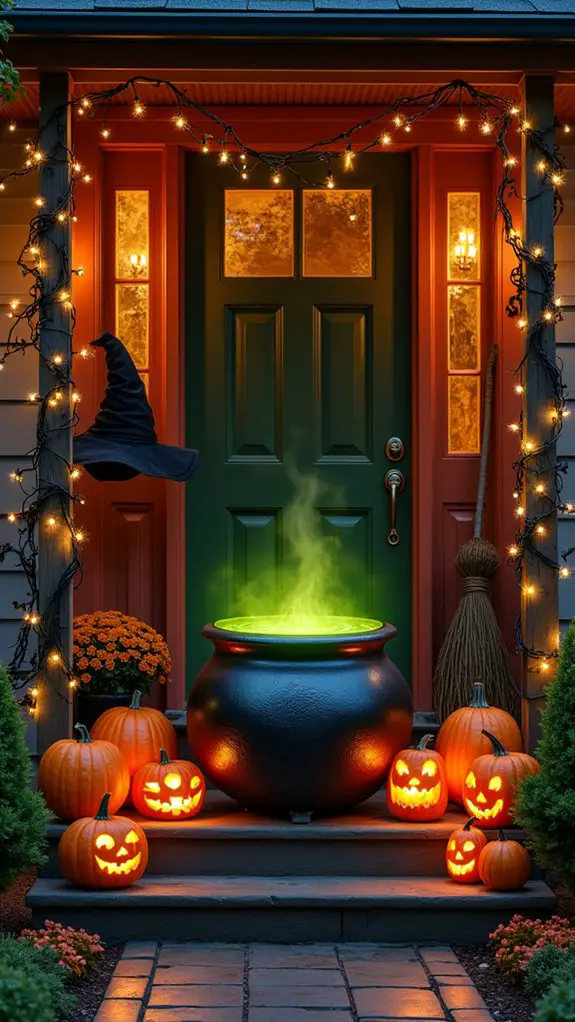 witch s brew cauldron decor