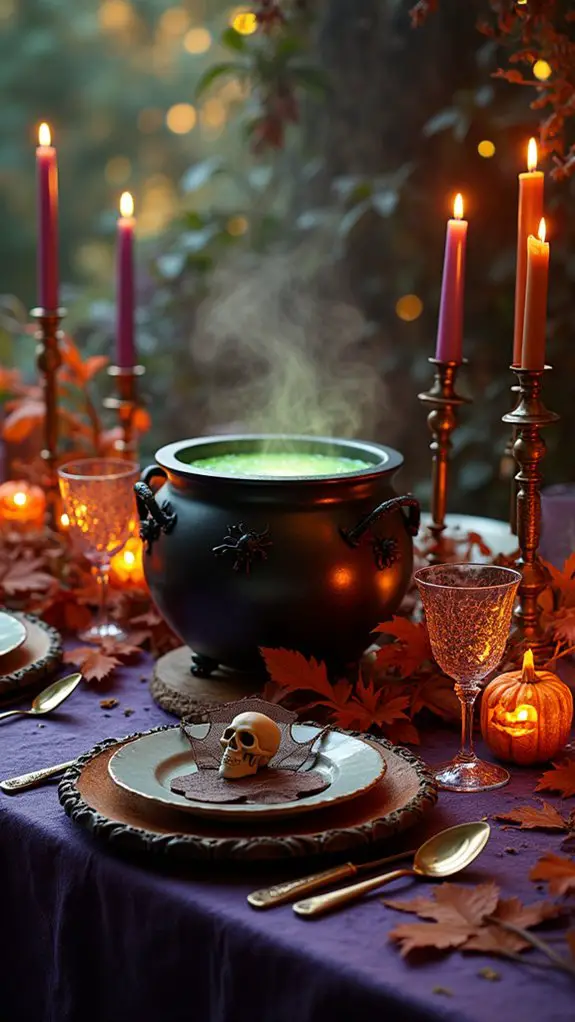 witch s cauldron centerpiece display