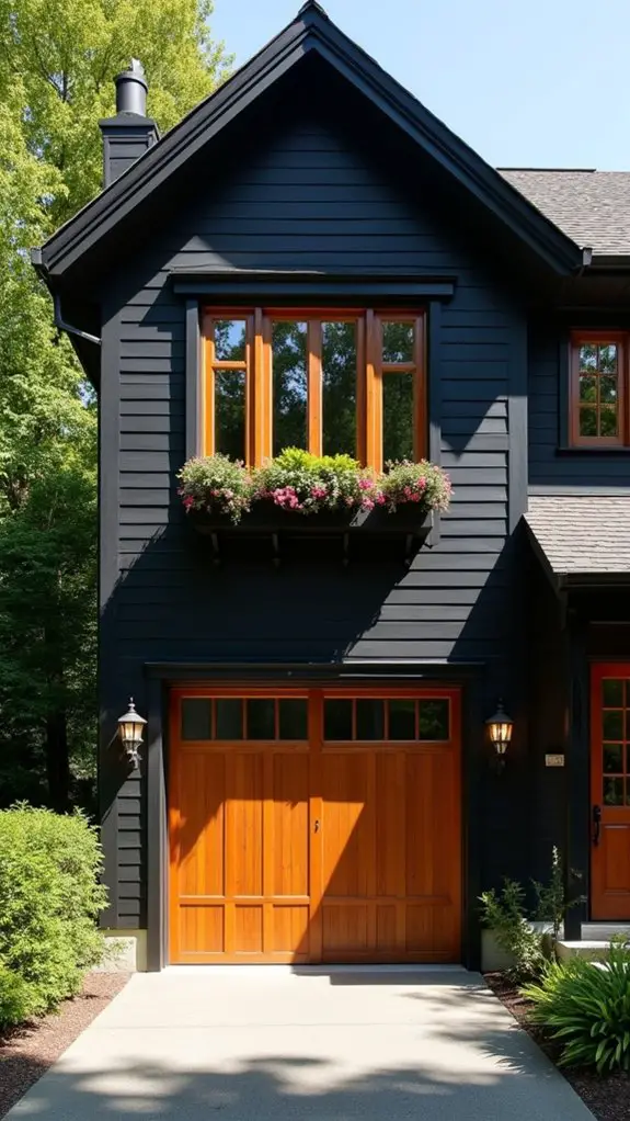wood accents enhance elegance