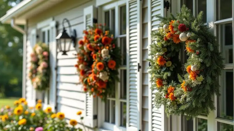 year round exterior window wreaths