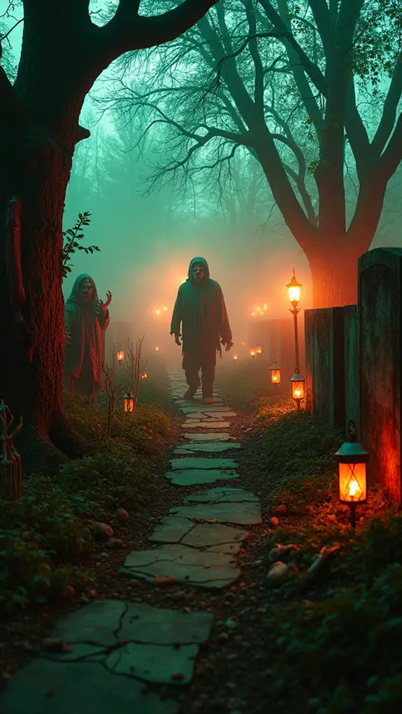 zombie themed halloween decoration