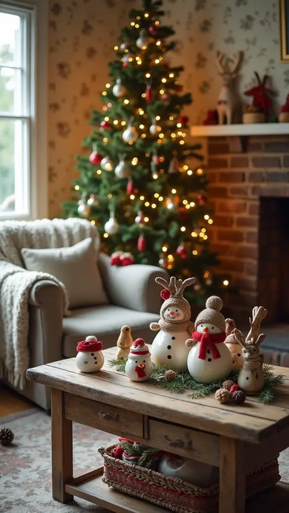 adorable holiday figurines enhance