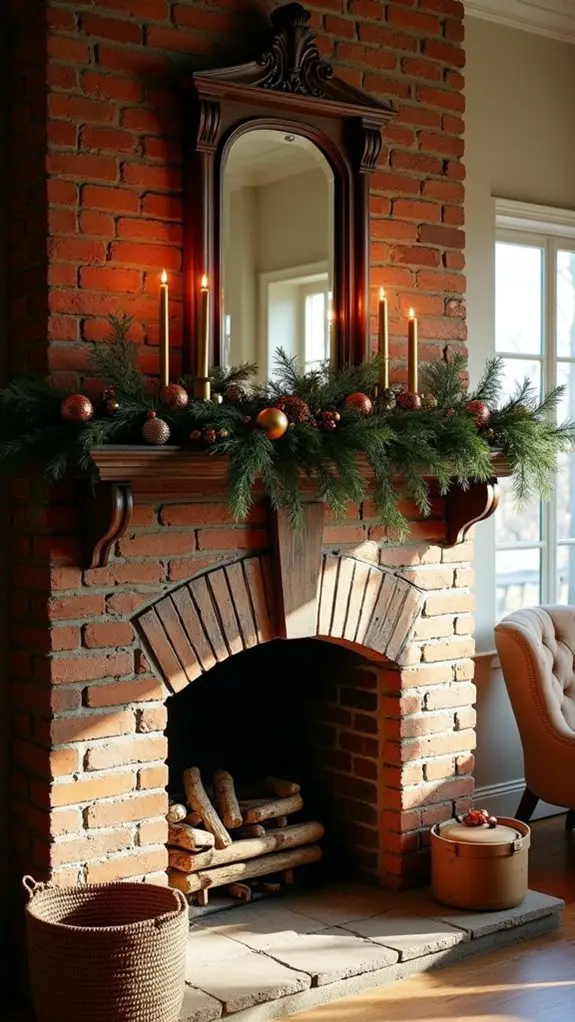 antique mirrors enhance ambiance