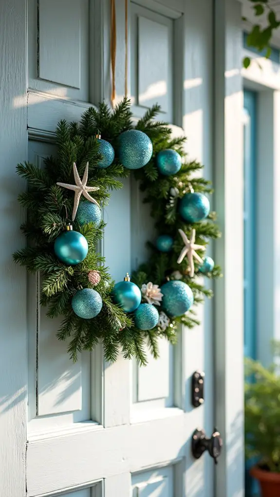 aquamarine coastal holiday decor