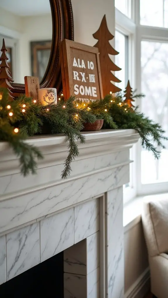 artistic holiday sign decor