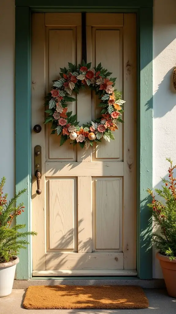 artistic holiday wreath creation