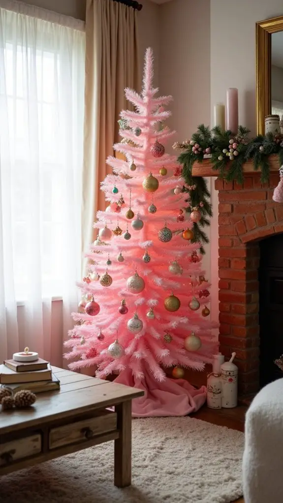 artistic ombre pink effect