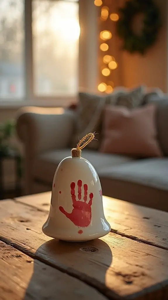 bell handprint ornament craft