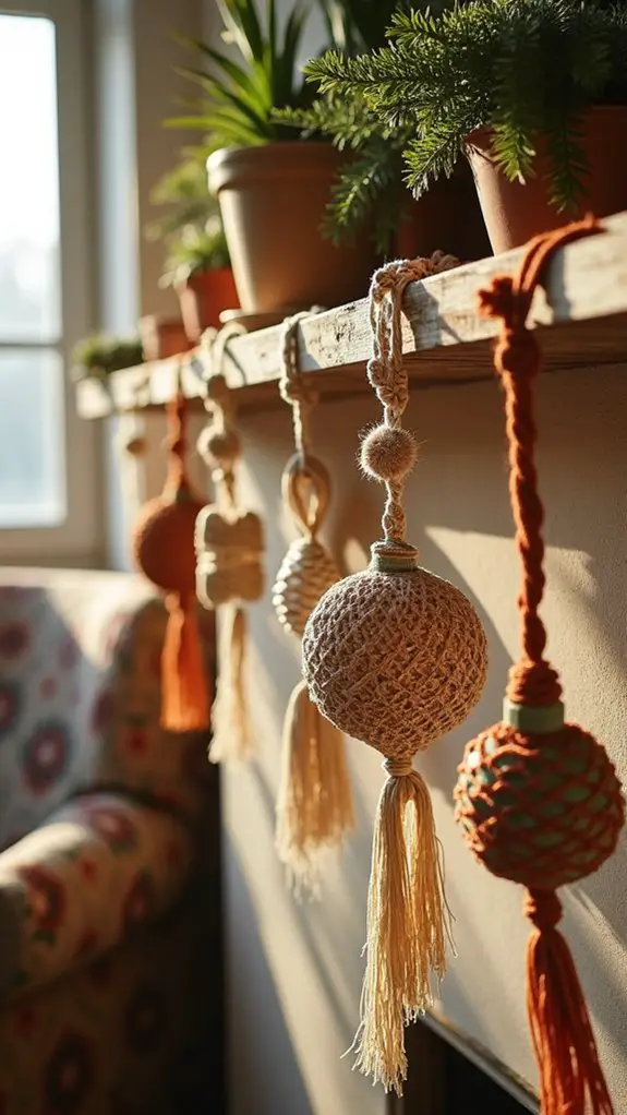 boho woven wall ornaments