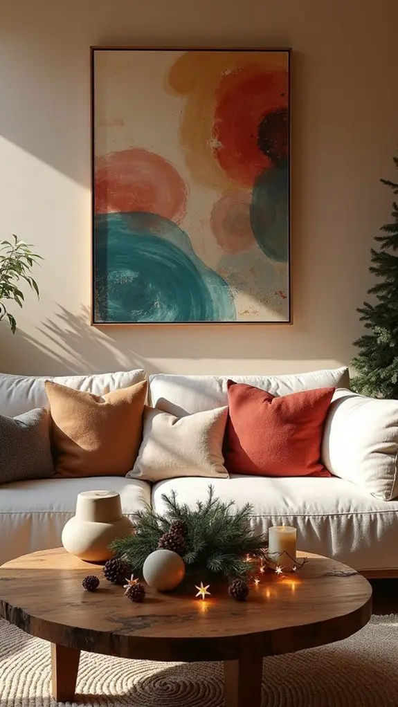 bold abstract holiday decor