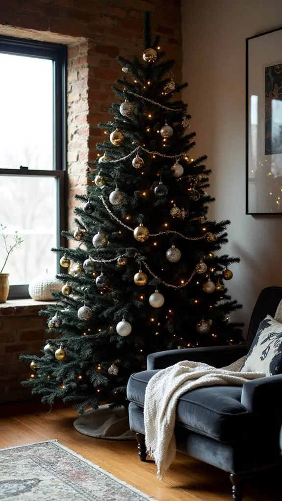 bold metallic holiday decor