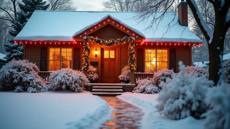 25 Bold Red and White Christmas Light Ideas That Pop Against the Snow bold red and white lights