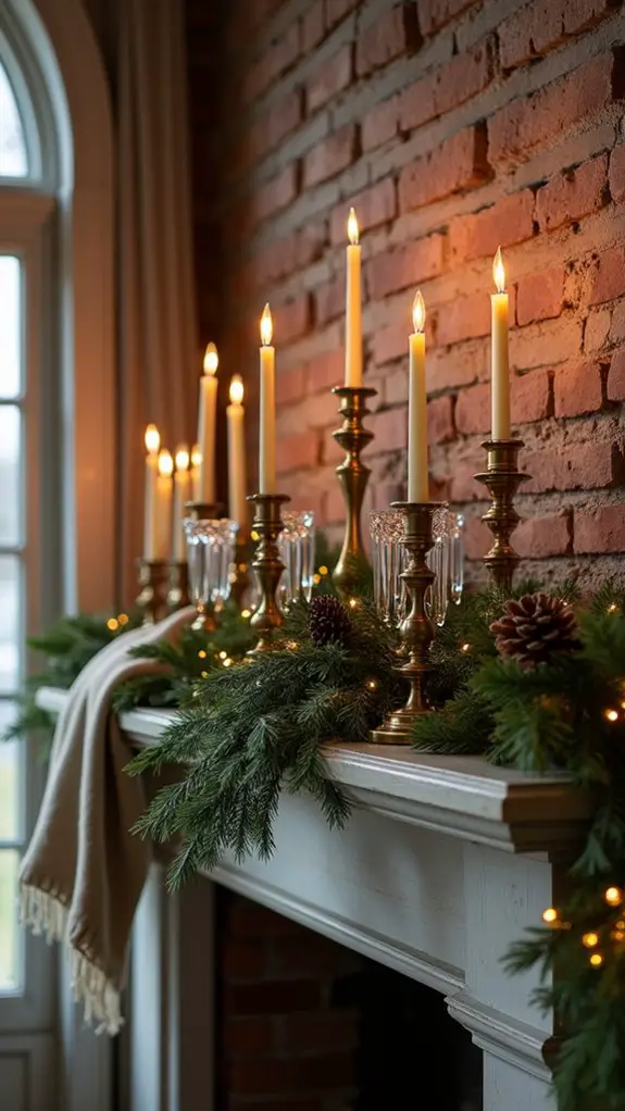 brass and crystal elegance