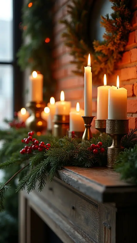 brass candle holders elegance