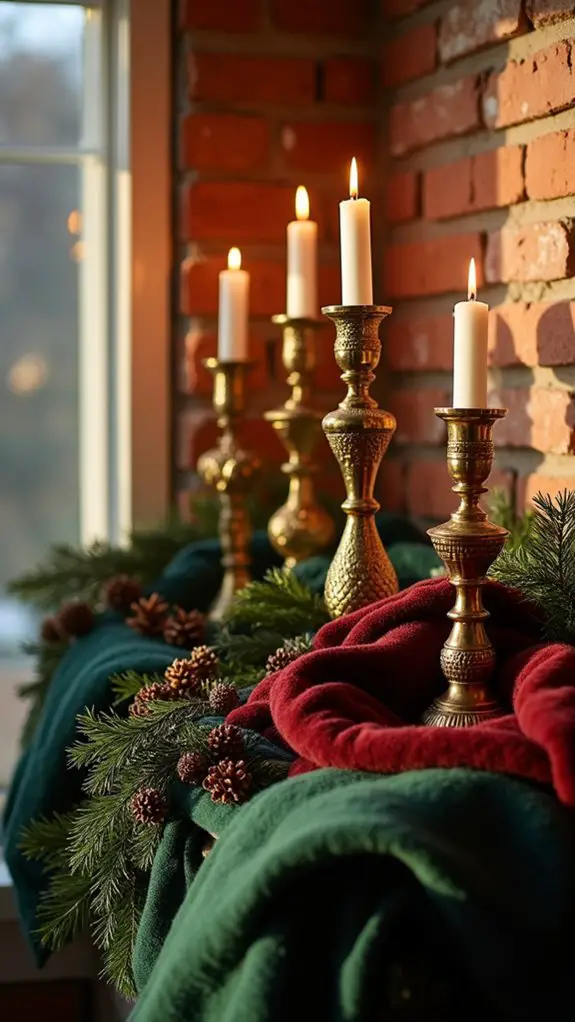 brass wool velvet elegance