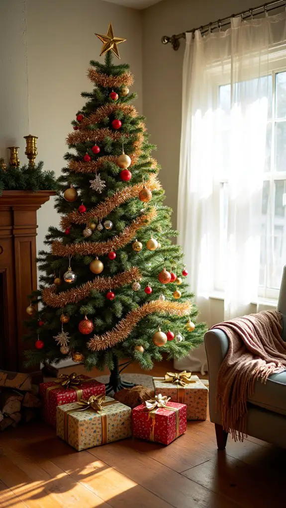 bright metallic holiday accents