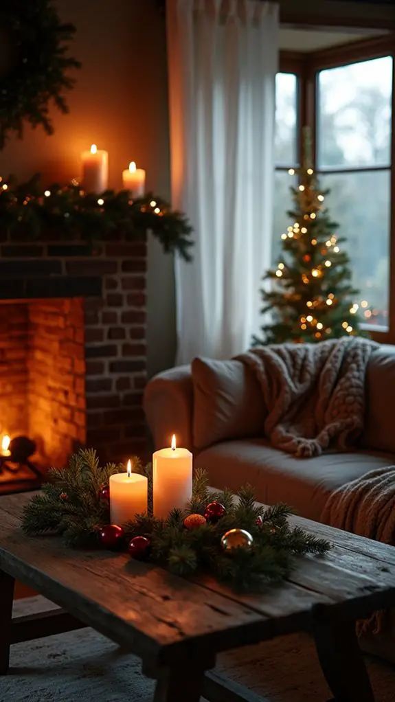 candlelight creates cozy ambiance