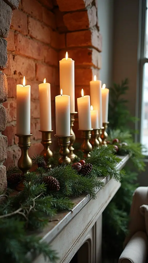 candlelit brass and nature