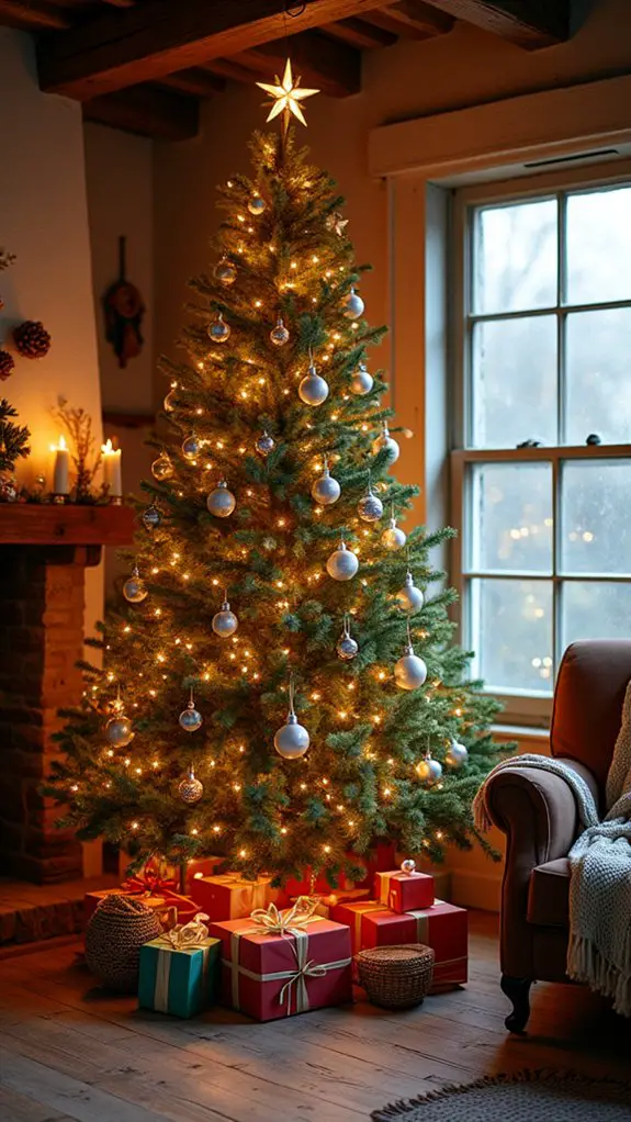 candlelit tree creates ambiance
