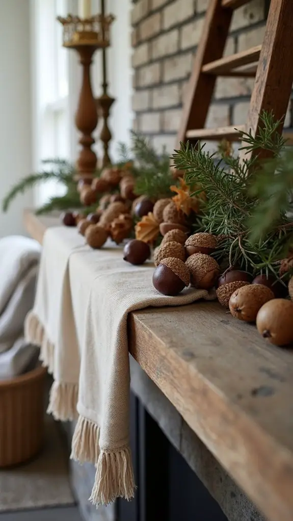 charming acorn holiday decor