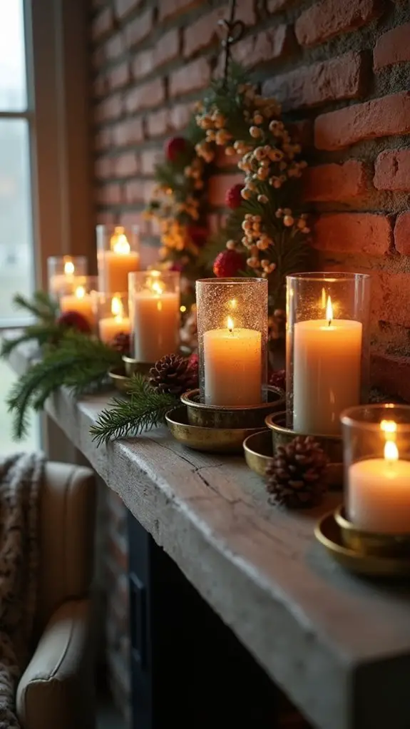 charming candle holders glow