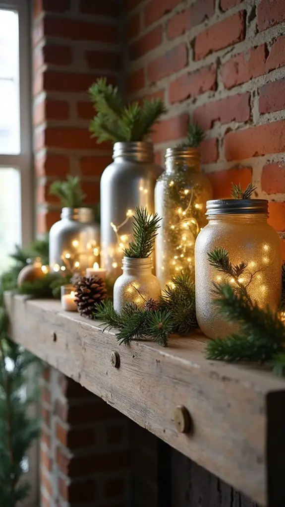 charming festive glass decor