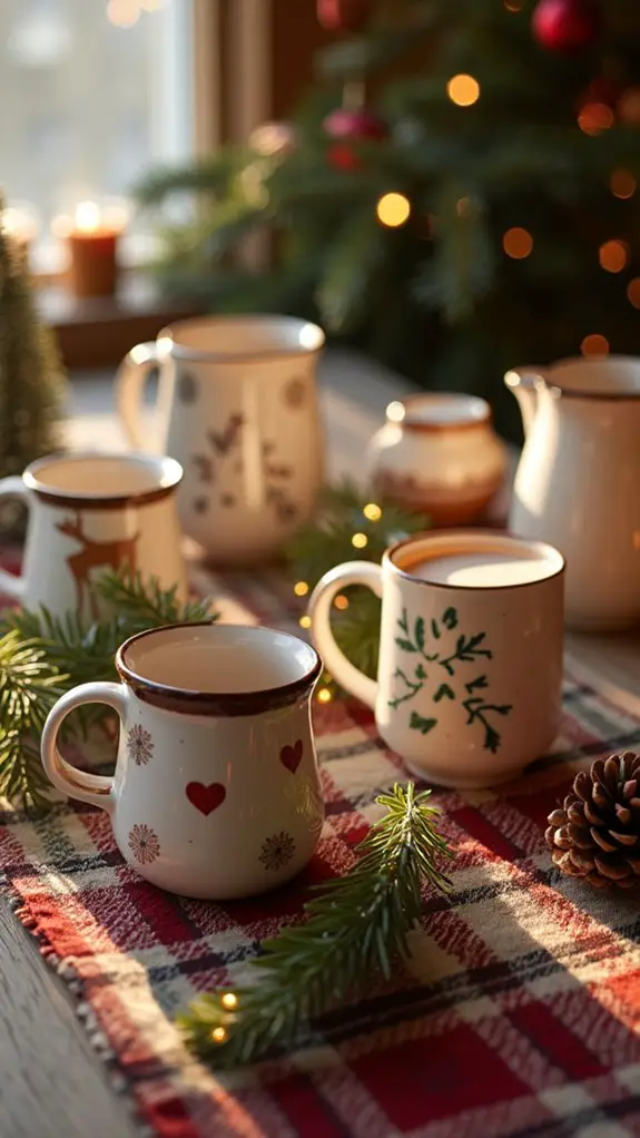 charming festive mug displays