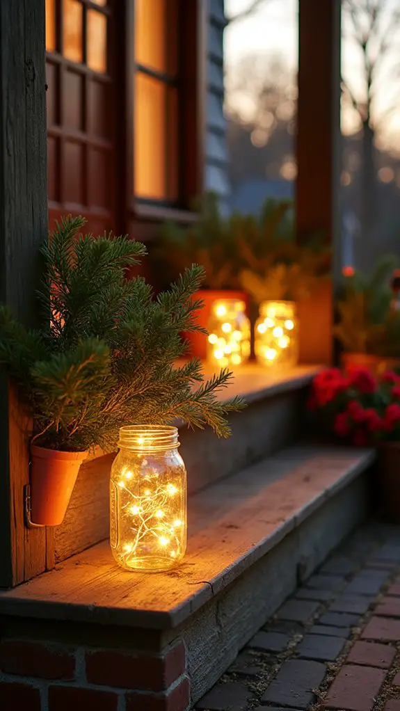 charming festive porch decoration