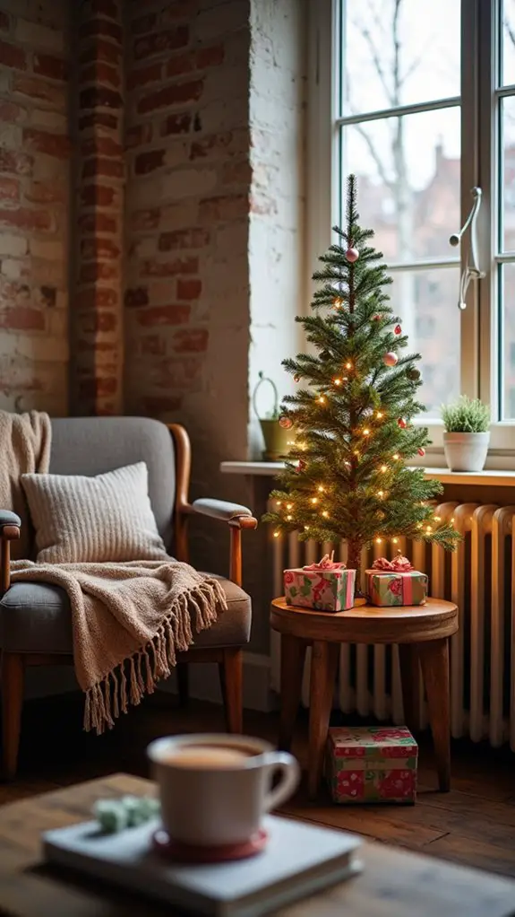 charming festive tabletop tree