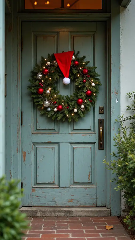 charming festive wreath creation