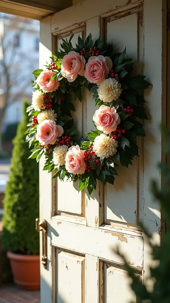 charming floral berry wreath