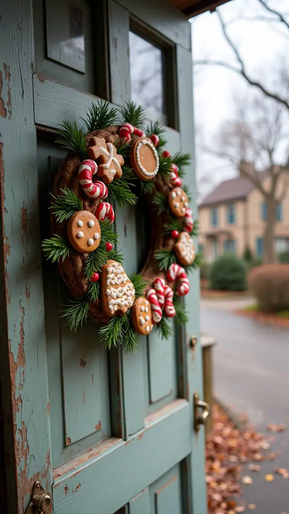 charming gingerbread wreath decoration