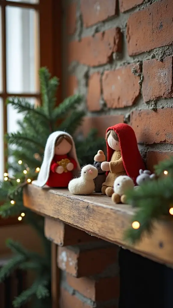 charming handmade felt nativity