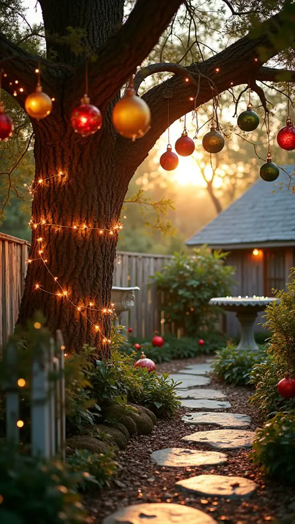 charming illuminated garden decorations