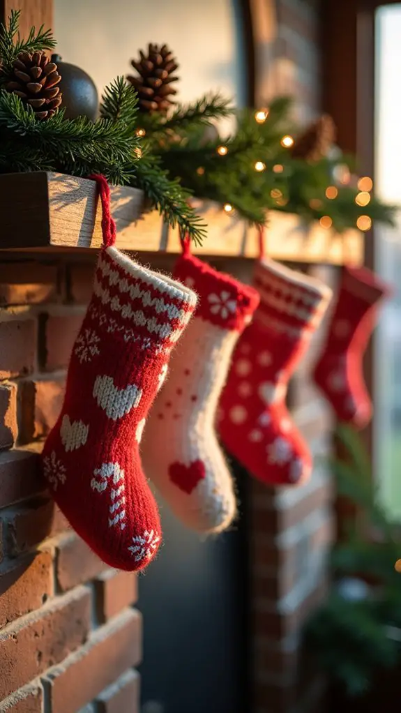 charming knitted mini stockings