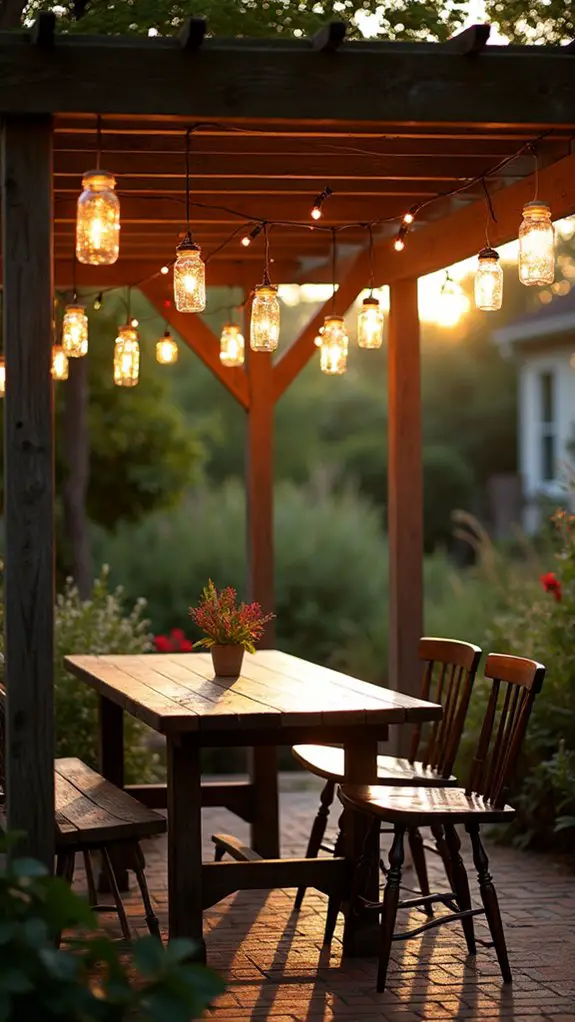 charming mason jar lanterns
