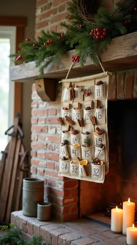 charming rustic holiday countdown