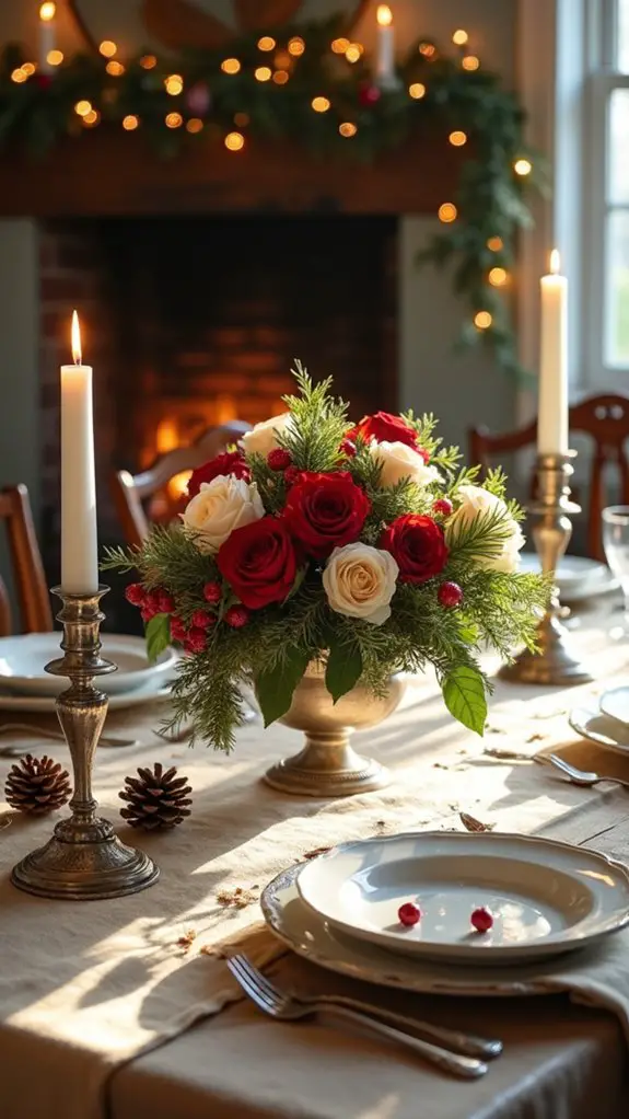 charming vintage floral centerpieces