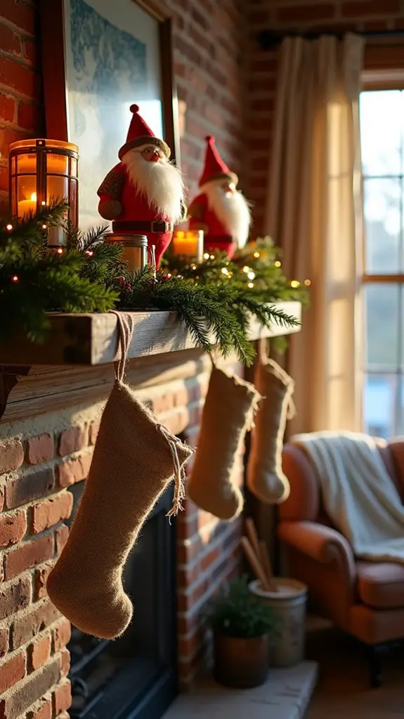 charming whimsical santa display