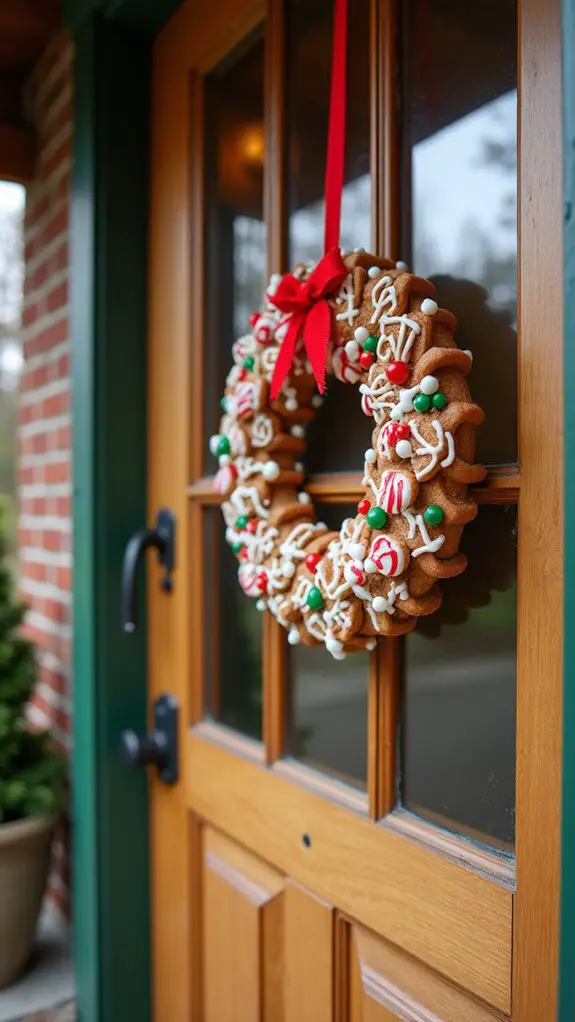 cheerful festive gingerbread decoration