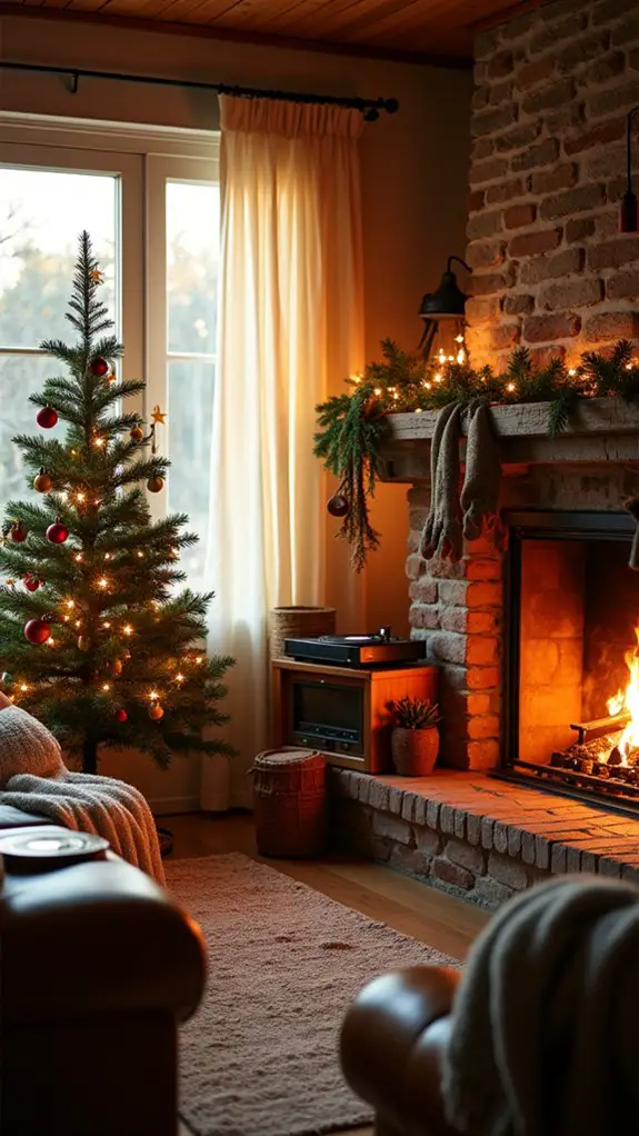 cheerful holiday music ambiance