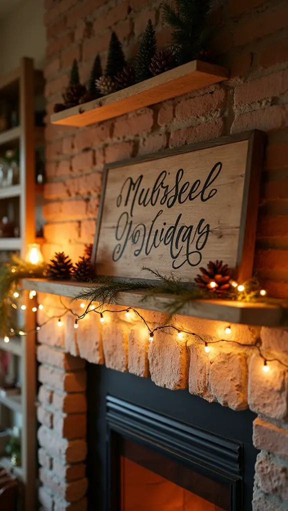 cheerful illuminated holiday decor