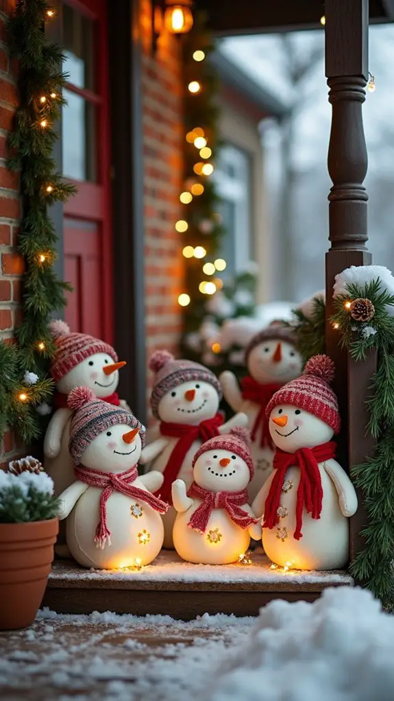 cheerful plush winter decorations