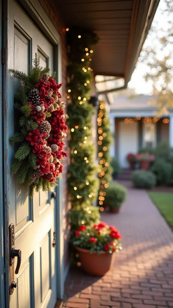 cheerful tartan holiday decor