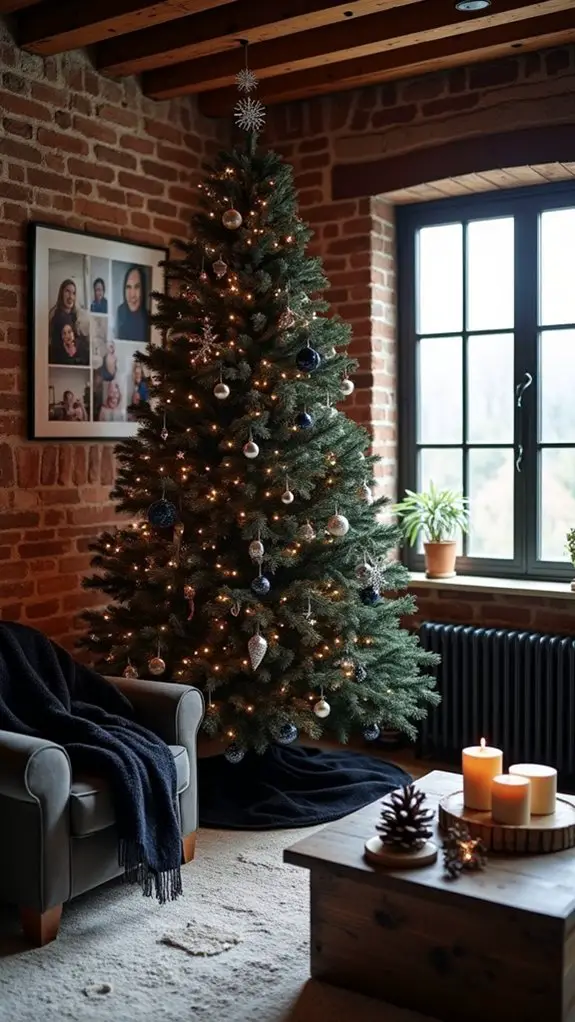 chic black tree elegance