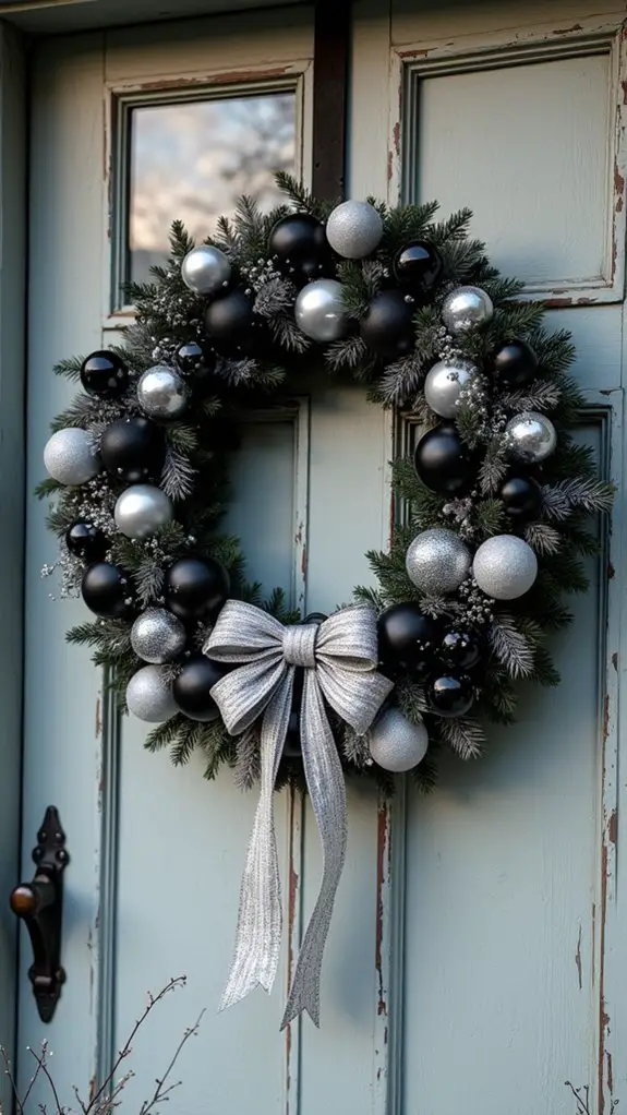 chic monochrome holiday decor