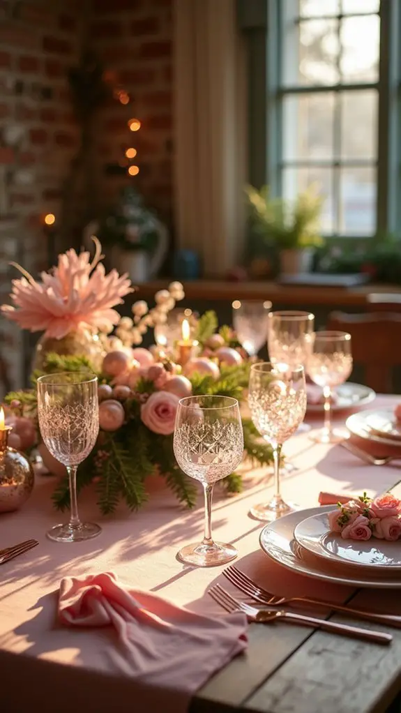 chic rose gold flatware