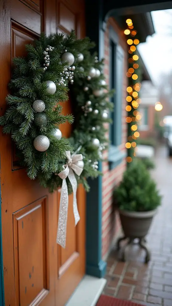 chic sparkling holiday wreaths